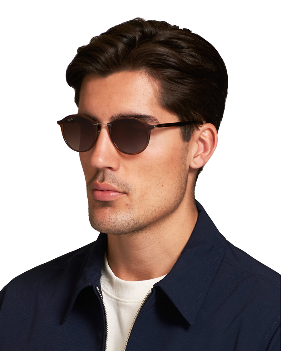 Homme | Ray-Ban 0RB4242 Round Sunglasses Light Havana/Brown | Ray-Ban | 0RB4242 Round Sunglasses Light Havana/Brown