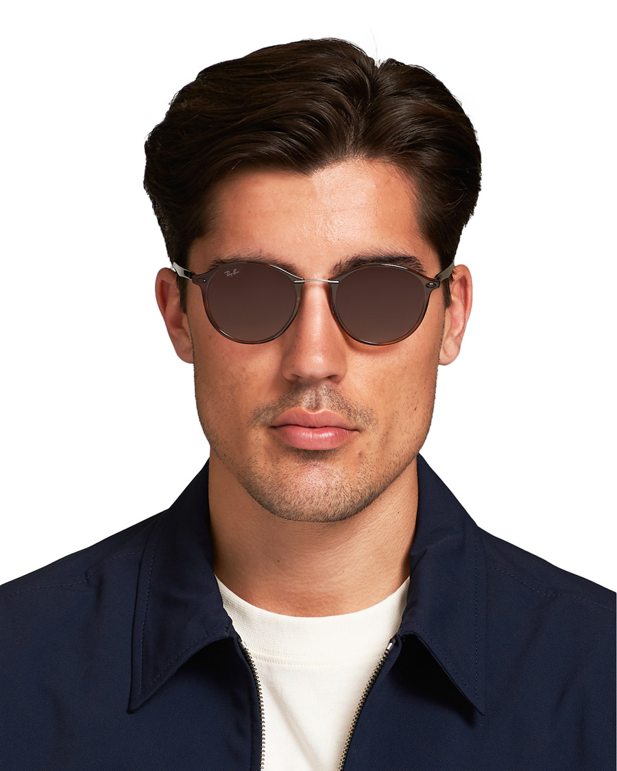 Homme | Ray-Ban 0RB4242 Round Sunglasses Light Havana/Brown | Ray-Ban | 0RB4242 Round Sunglasses Light Havana/Brown