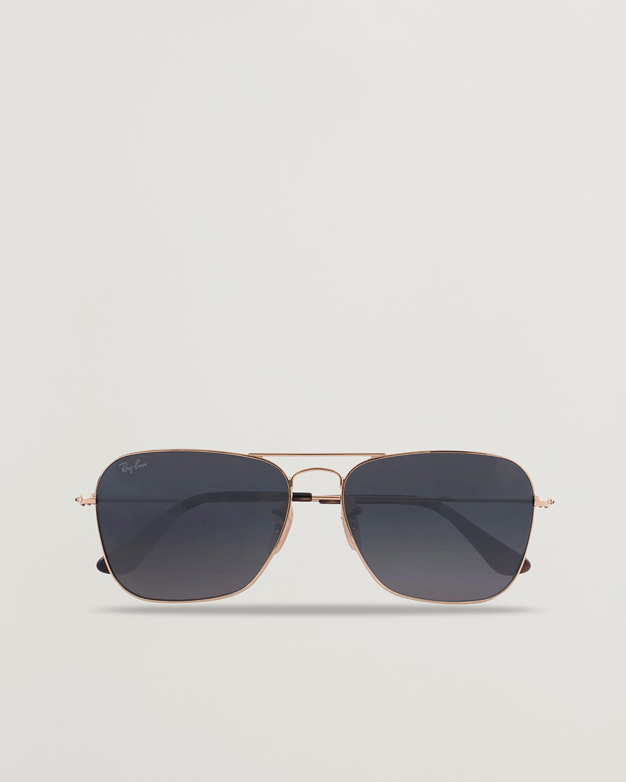 Homme | Lunettes De Soleil | Ray-Ban | 0RB3136 Caravan Sunglasses Gold/Grey