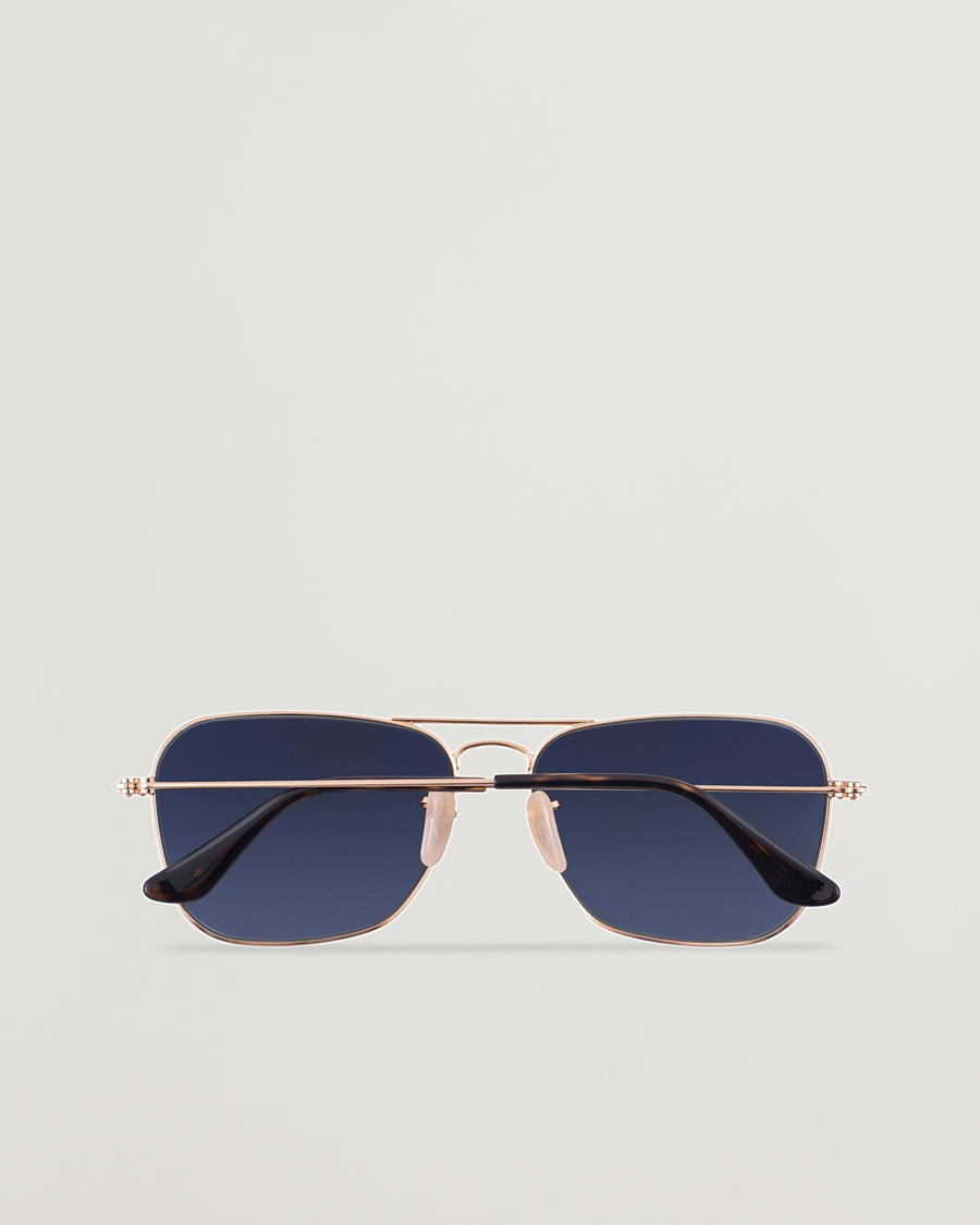 Homme | Lunettes De Soleil | Ray-Ban | 0RB3136 Caravan Sunglasses Gold/Grey