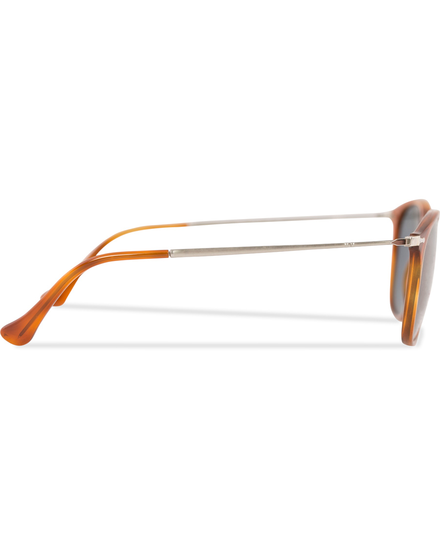 Homme | Persol 0PO3124S Round Sunglasses Light Havana/Silver Mirror | Persol | 0PO3124S Round Sunglasses Light Havana/Silver Mirror