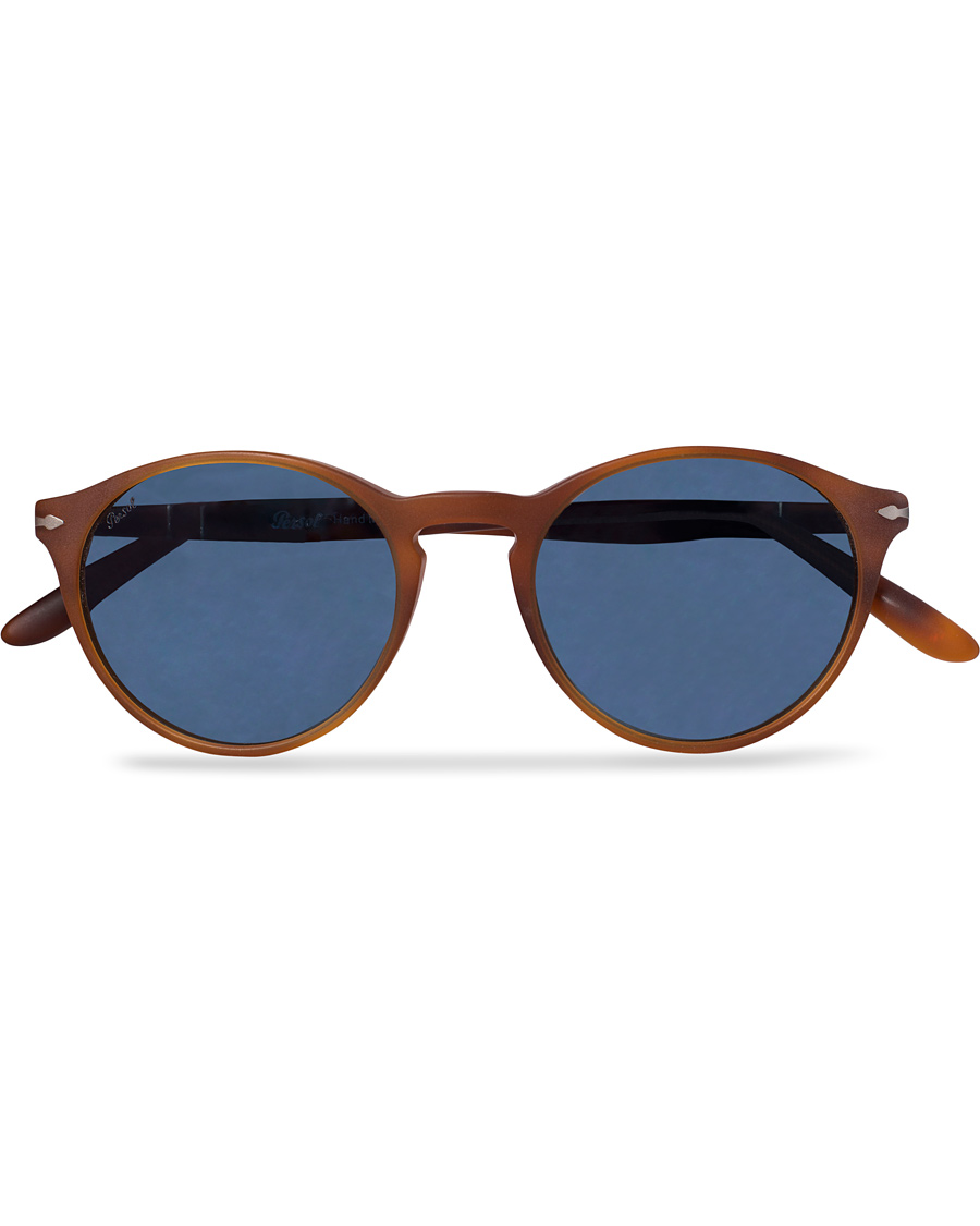 Homme | Persol 0PO3092SM Round Sunglasses Terra Di Siena/Blue Mirror | Persol | 0PO3092SM Round Sunglasses Terra Di Siena/Blue Mirror