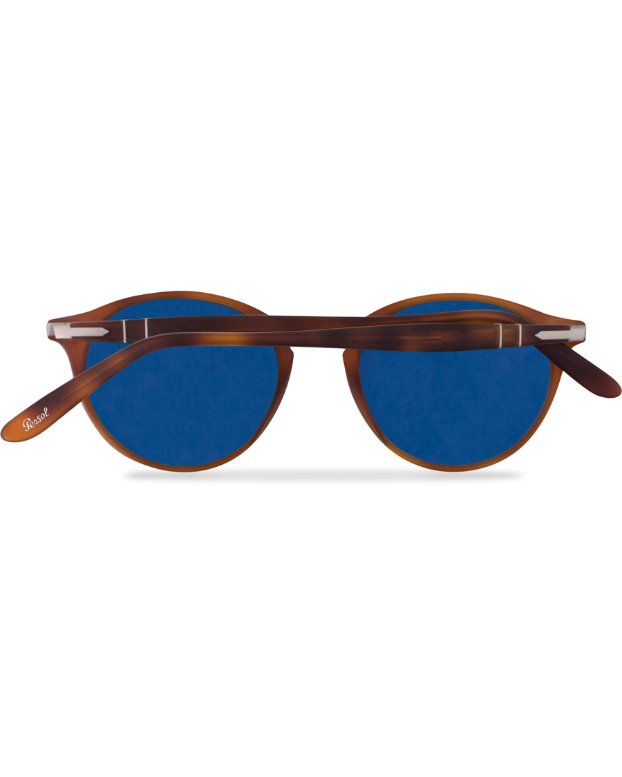 Homme | Persol 0PO3092SM Round Sunglasses Terra Di Siena/Blue Mirror | Persol | 0PO3092SM Round Sunglasses Terra Di Siena/Blue Mirror