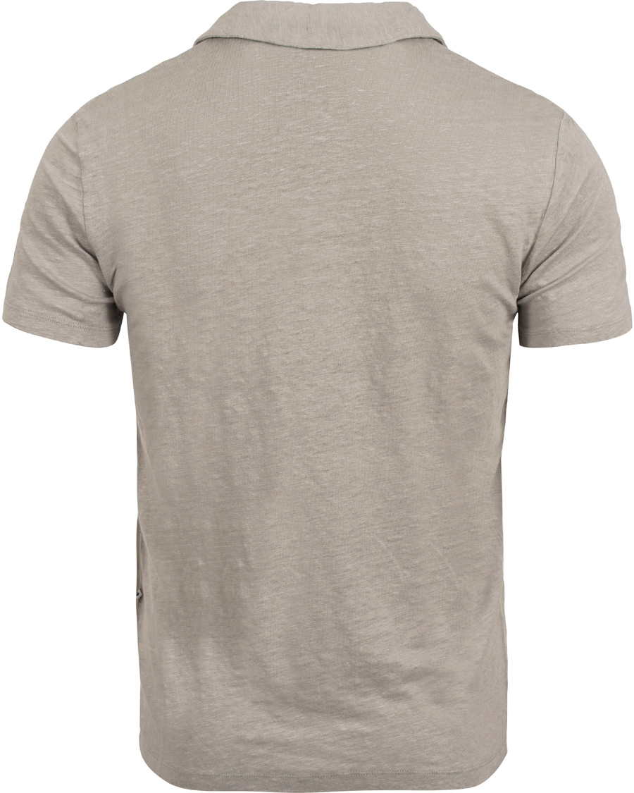Homme | Polos | NN07 | Jespar Linen Polo Light Grey