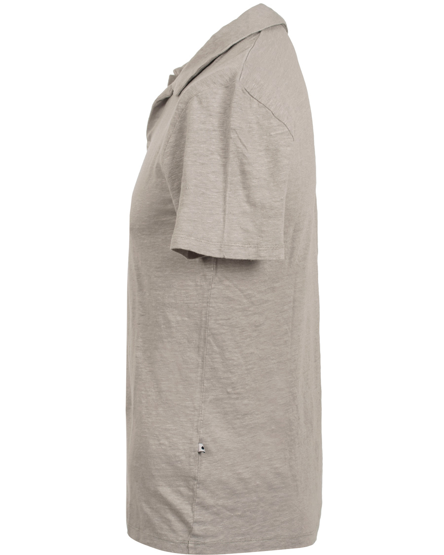 Homme | Polos | NN07 | Jespar Linen Polo Light Grey