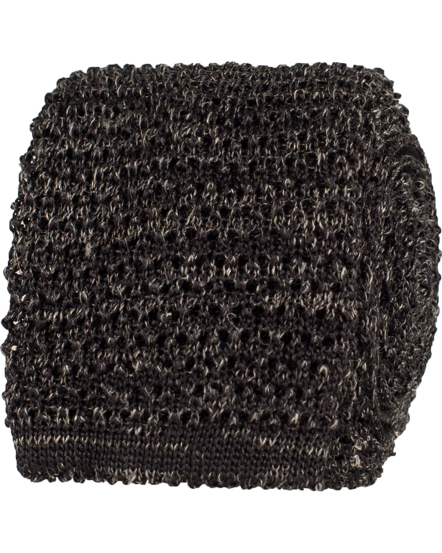 Heren | Polo Ralph Lauren Knitted Tie Charcoal | Polo Ralph Lauren | Knitted Tie Charcoal
