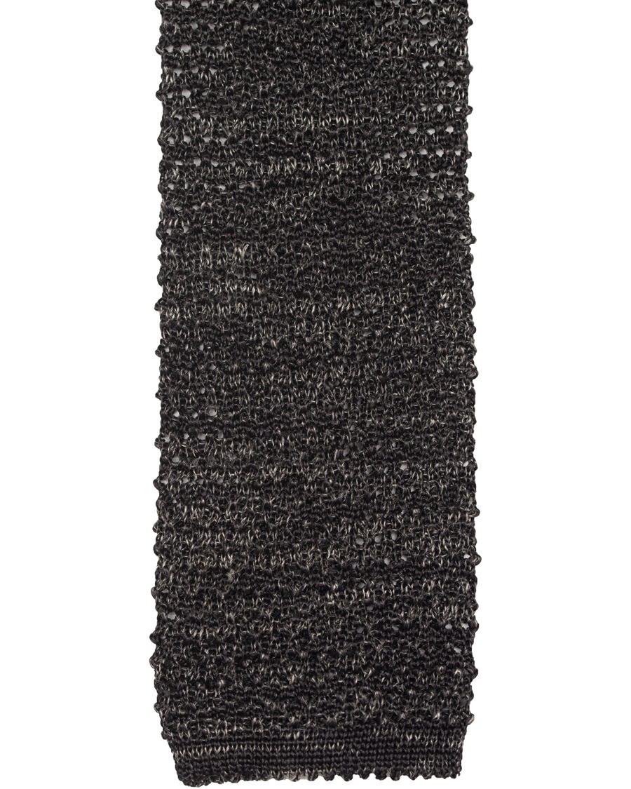 Heren | Polo Ralph Lauren Knitted Tie Charcoal | Polo Ralph Lauren | Knitted Tie Charcoal