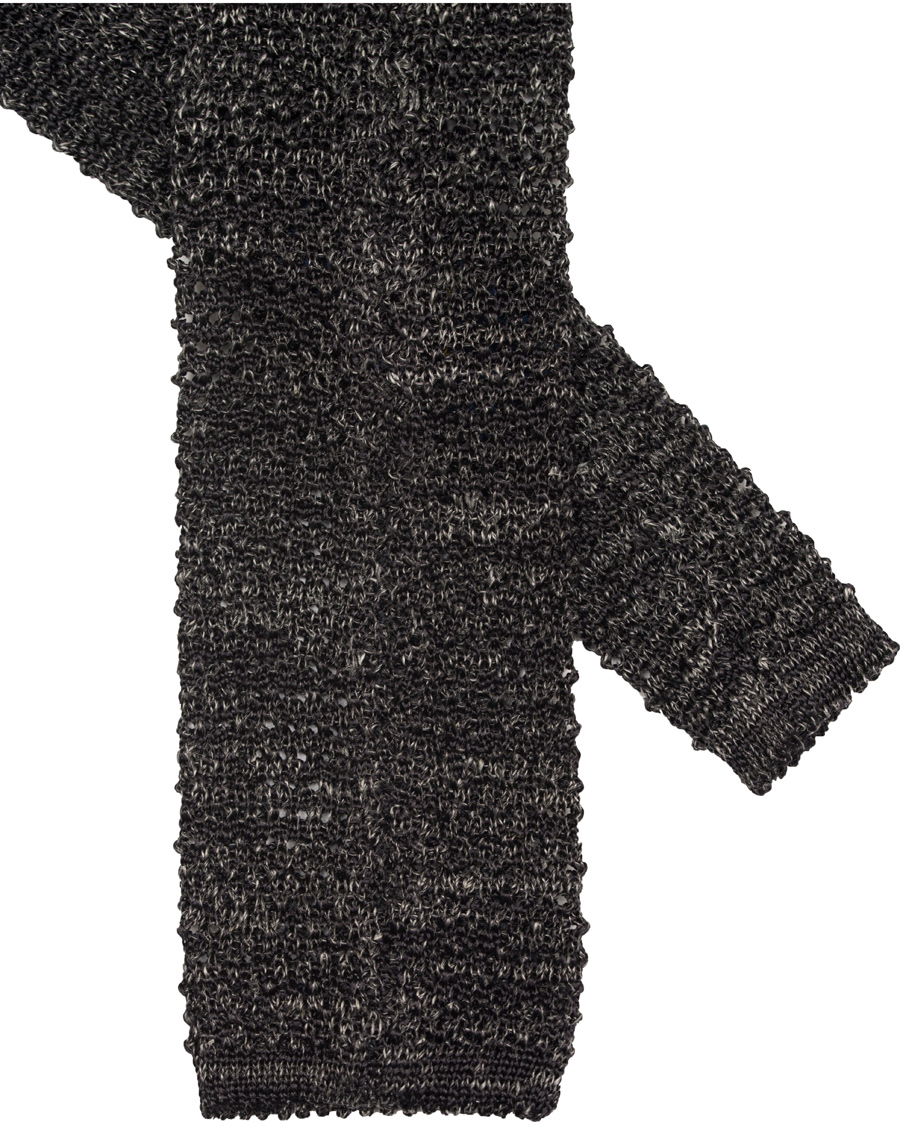 Heren | Polo Ralph Lauren Knitted Tie Charcoal | Polo Ralph Lauren | Knitted Tie Charcoal