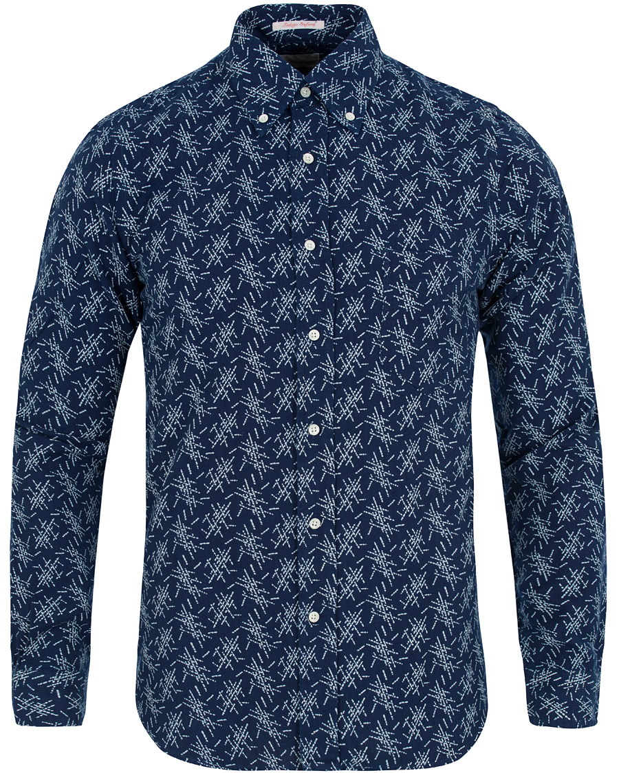 Homme | Chemises | GANT Rugger | Oxford Mikado Hugger Fit Shirt Dark Indigo