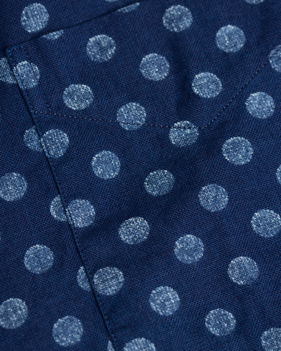 Homme | Chemises | GANT Rugger | Oxford Polka Dot Hugger Fit Shirt Dark Indigo