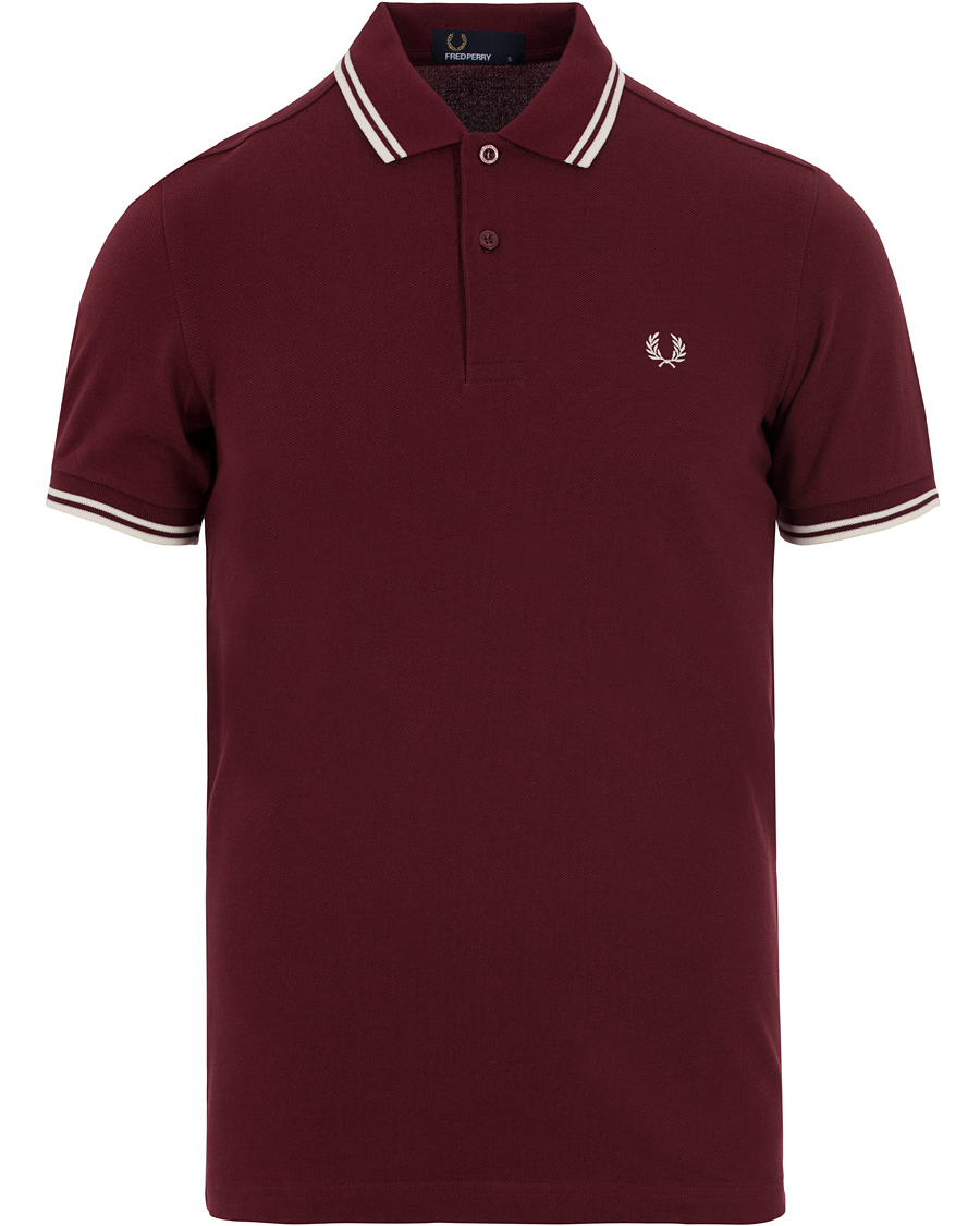 Homme | Polos | Fred Perry | Slim Fit Polo Port Red/Ecru