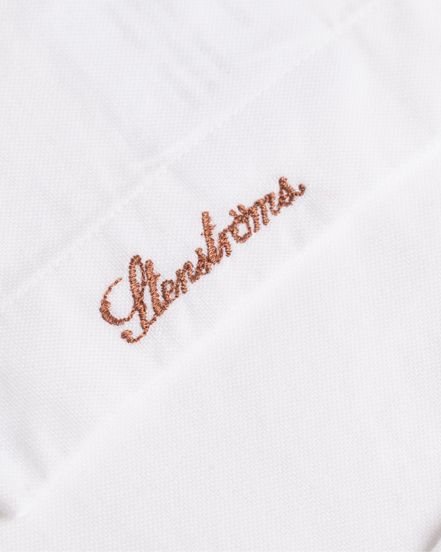 Heren | Overhemden | Stenströms | Slimline Button Down Oxford Shirt White