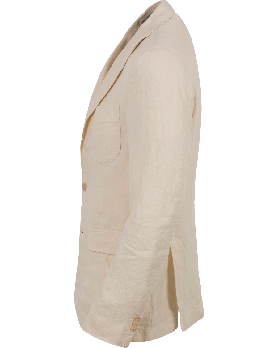 Heren | Blazers | Stenströms | Garment Dyed Linen Blazer Nature