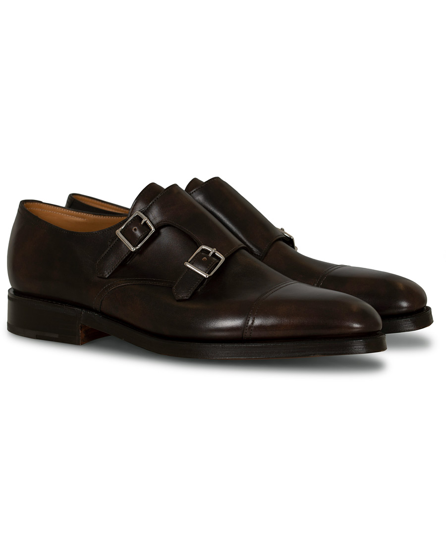 Homme | John Lobb William Double Monkstrap Dark Brown Misty Calf | John Lobb | William Double Monkstrap Dark Brown Misty Calf