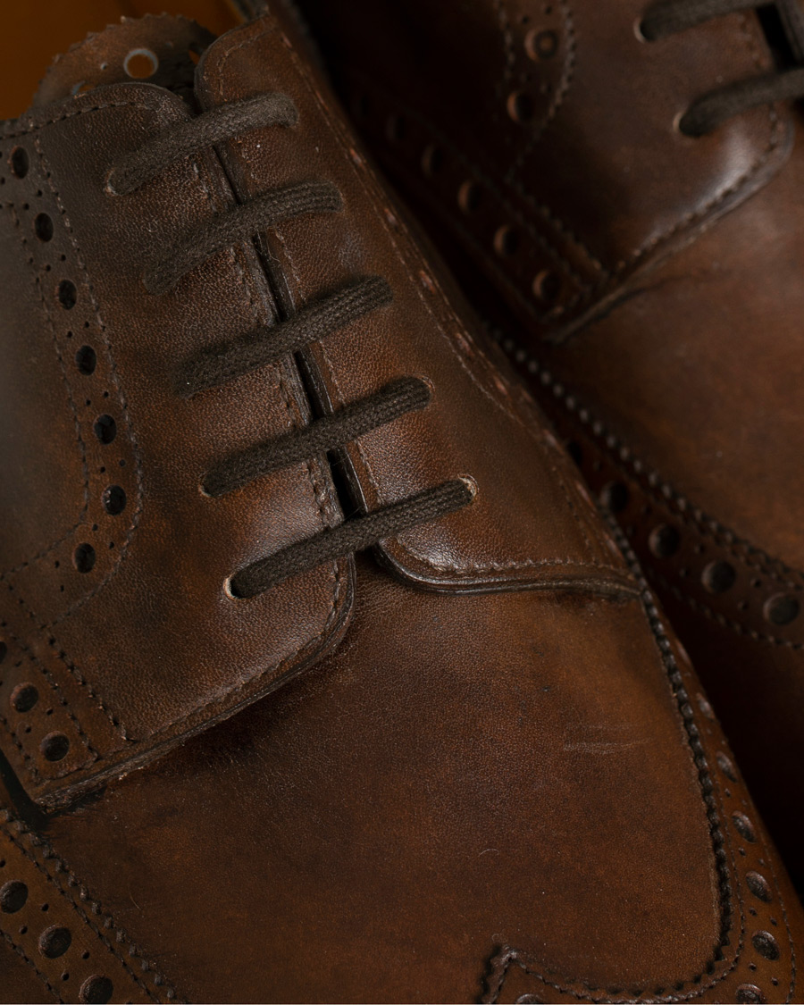 Homme | John Lobb Hayle Brogue Derby Parisian Brown Museum Calf | John Lobb | Hayle Brogue Derby Parisian Brown Museum Calf