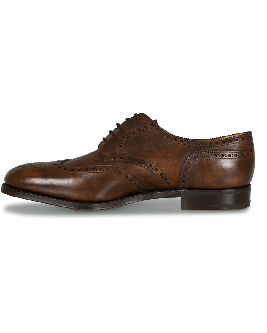 Homme | John Lobb Hayle Brogue Derby Parisian Brown Museum Calf | John Lobb | Hayle Brogue Derby Parisian Brown Museum Calf