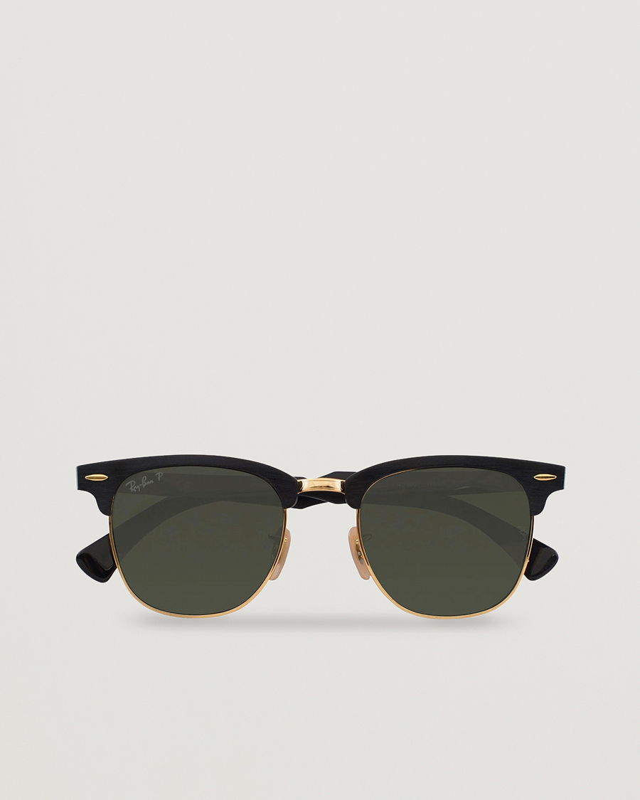 Heren | Zonnebrillen | Ray-Ban | 0RB3507 Clubmaster Sunglasses Black Arista/Polar Green