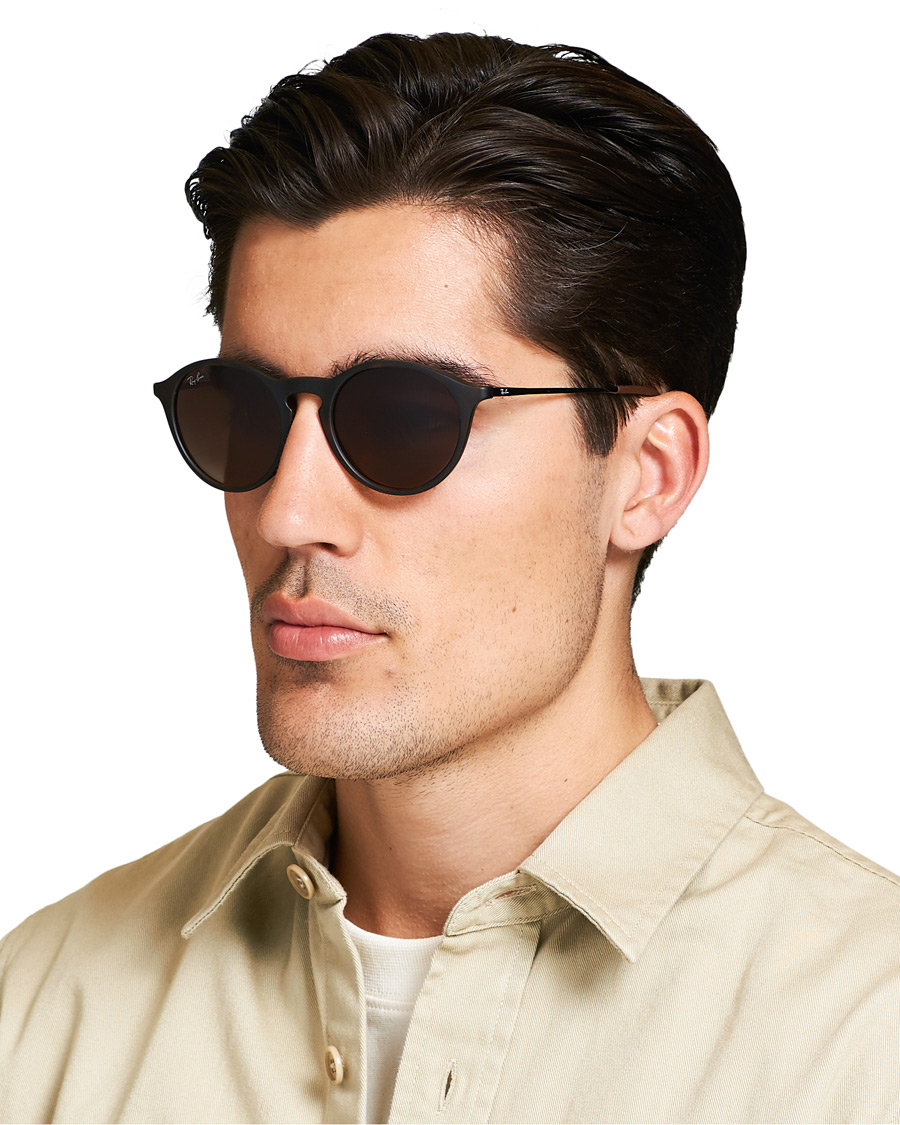 Homme | Ray-Ban 0RB4243 Round Sunglasses Rubber Havana | Ray-Ban | 0RB4243 Round Sunglasses Rubber Havana