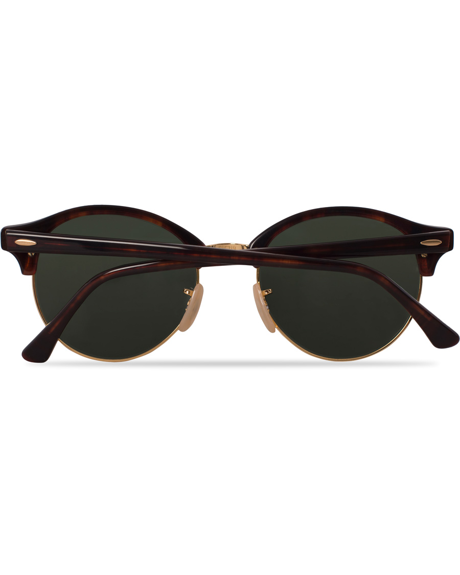 Homme | Ray-Ban 0RB4246 Clubround Sunglasses Red Havana/Green | Ray-Ban | 0RB4246 Clubround Sunglasses Red Havana/Green