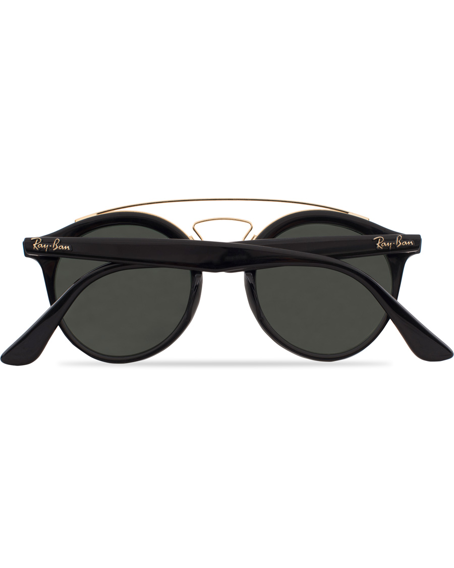 Homme | Ray-Ban RB4256 Round Sunglasses Black/Dark Green | Ray-Ban | RB4256 Round Sunglasses Black/Dark Green