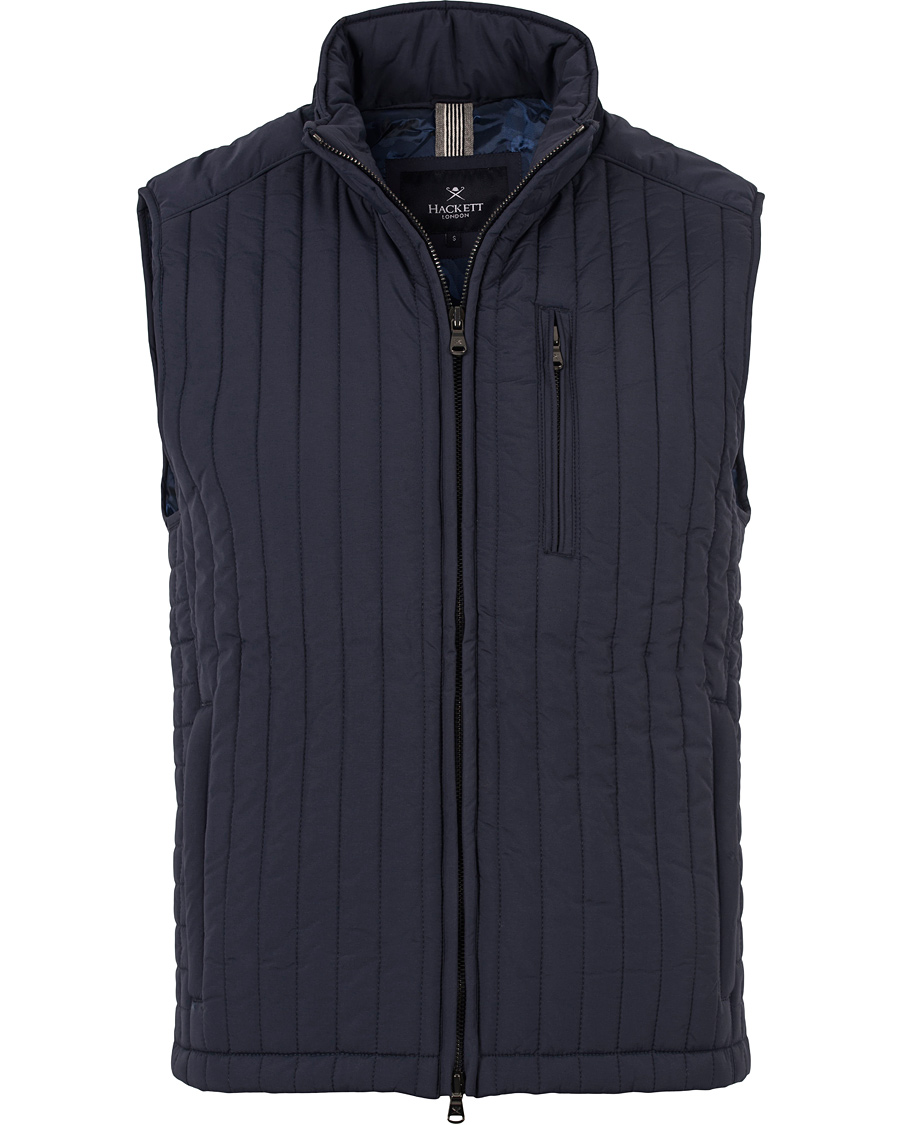 Homme | Manteaux Et Vestes | Hackett | Channel Gilet Navy
