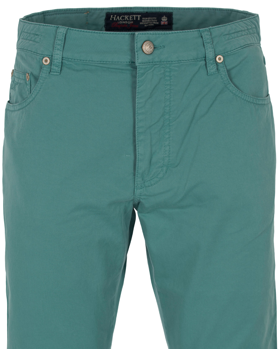 Homme | Pantalons | Hackett | Trinity Slim 5-Pocket Pants Mint Green