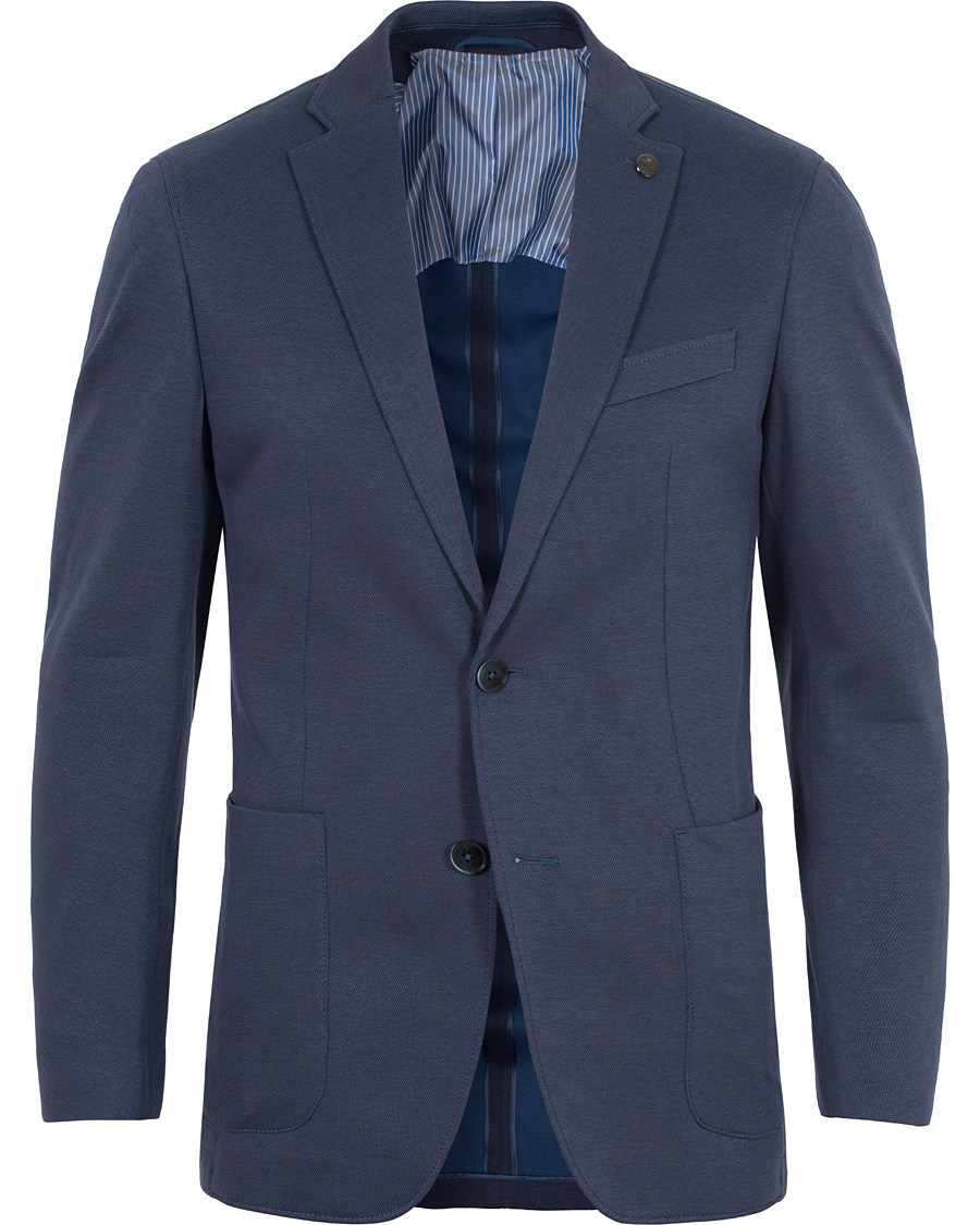 Homme | Blazers | Hackett | Jersey Blazer Dusty Blue