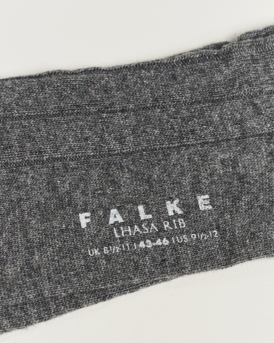 Heren | Ondergoed | Falke | Lhasa Cashmere Socks Light Grey