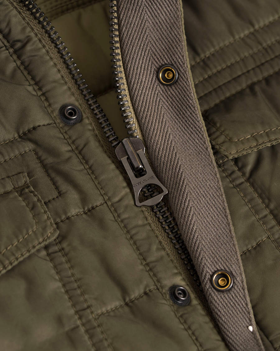 Heren | Jassen | BOSS ORANGE | BOSS Casual Owilder Shirt Jacket Olive Green