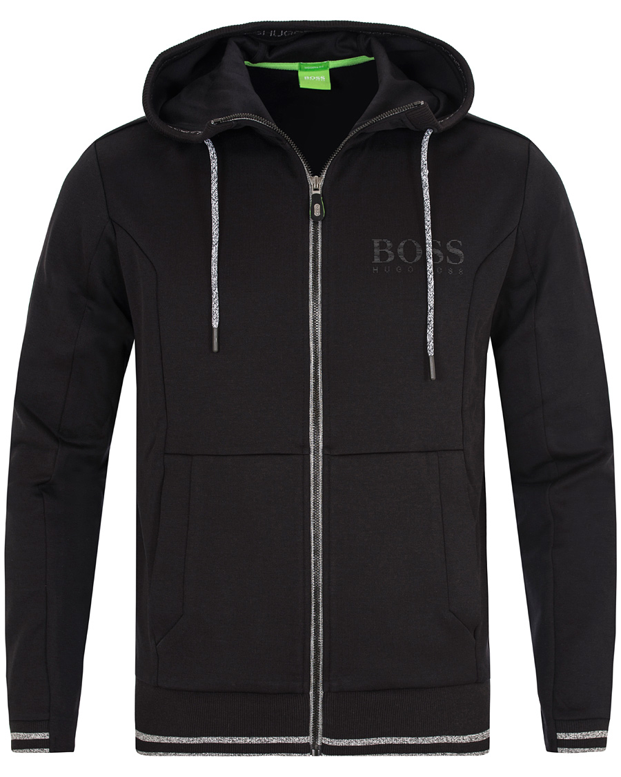 Homme | Pulls Et Tricots | BOSS GREEN | BOSS Athleisure Saggy Full Zip Hoodie Black 