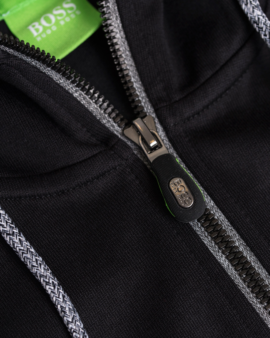 Homme | Pulls Et Tricots | BOSS GREEN | BOSS Athleisure Saggy Full Zip Hoodie Black 