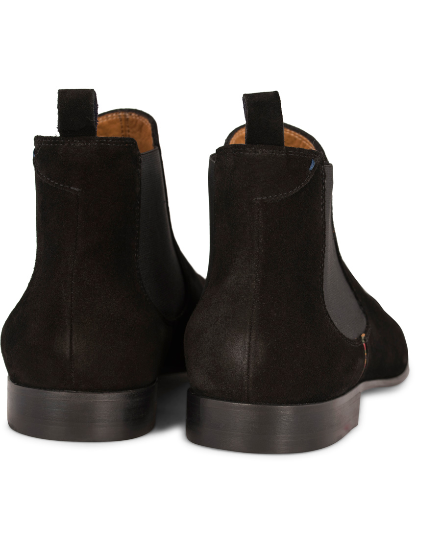 Heren | PS Paul Smith Falconer Chelsea Boot Black Suede | PS Paul Smith | Falconer Chelsea Boot Black Suede