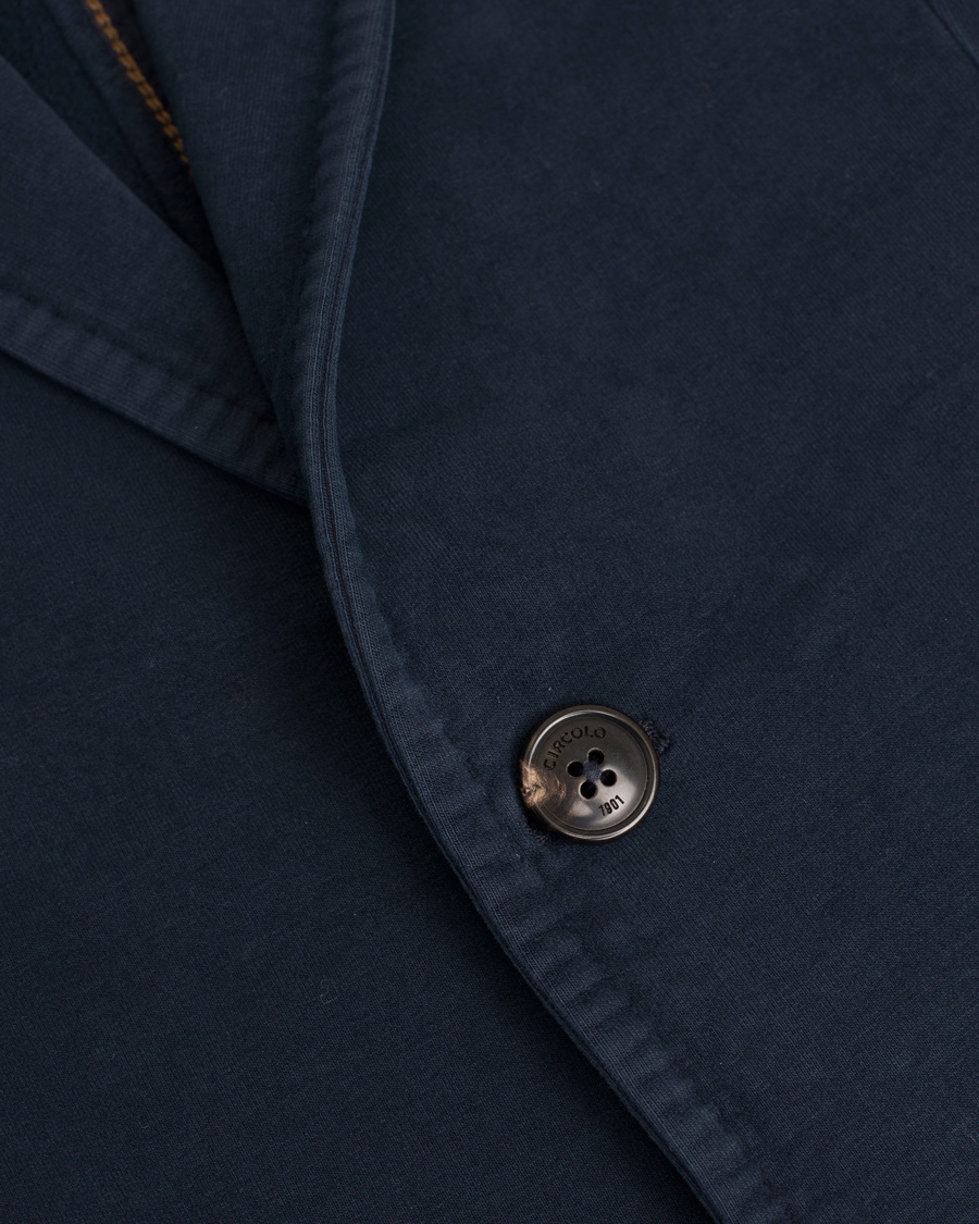 Heren | Blazers | Circolo 1901 | Jersey Patch Pocket Blazer Blue Navy