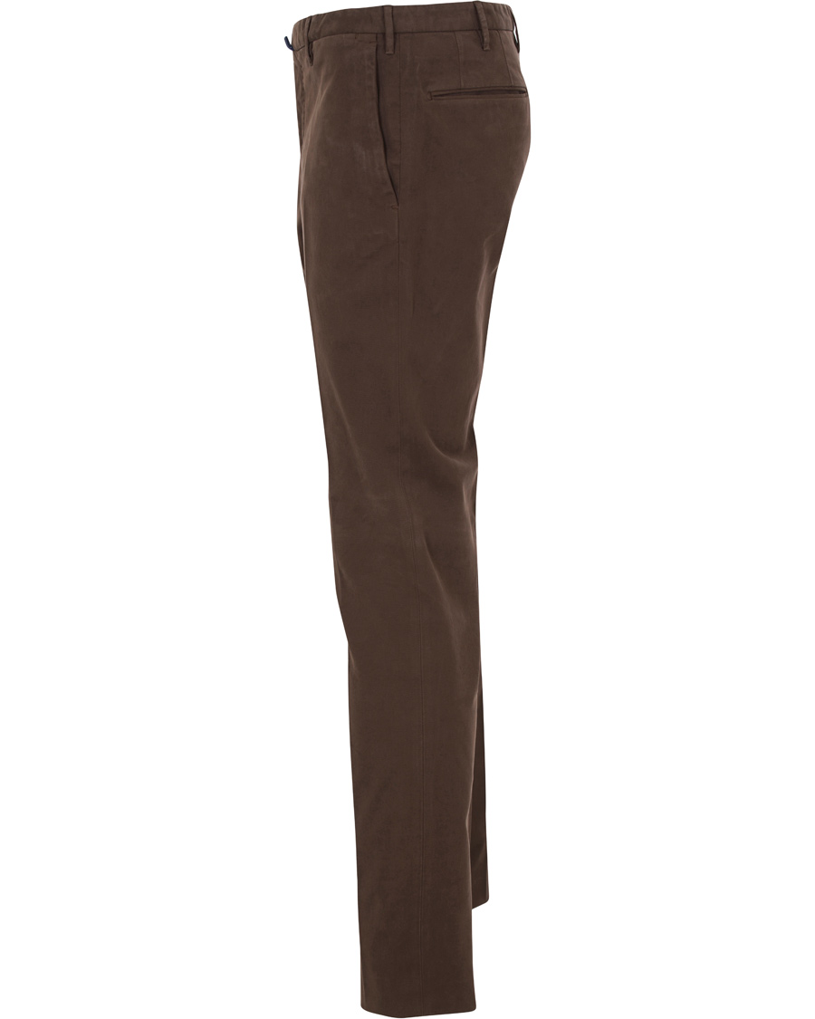 Homme | Pantalons | Incotex | Slim Fit Comfort Chino Brown