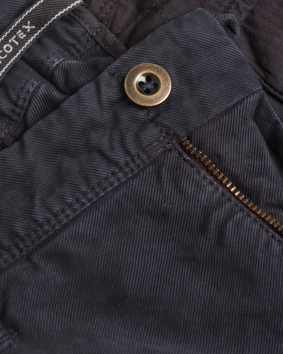 Heren | Broeken | Incotex | Slim Fit Garment Dyed Washed Chino Navy