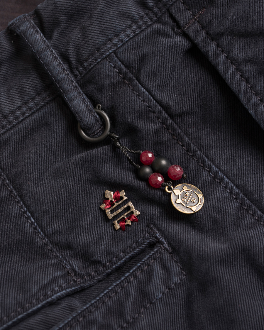 Heren | Broeken | Incotex | Slim Fit Garment Dyed Washed Chino Navy
