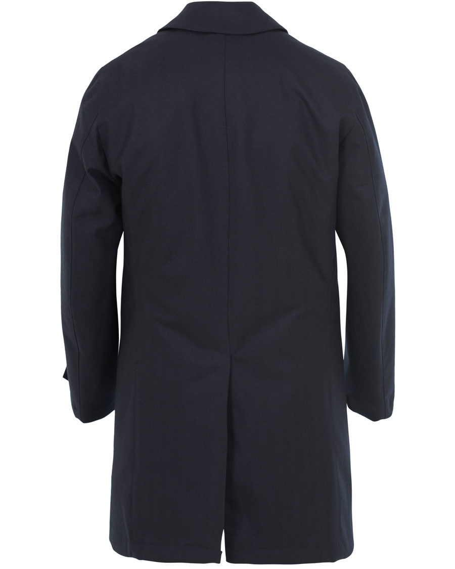 Homme | Manteaux Et Vestes | Aspesi | Herringbone Wool Coat Dark Navy