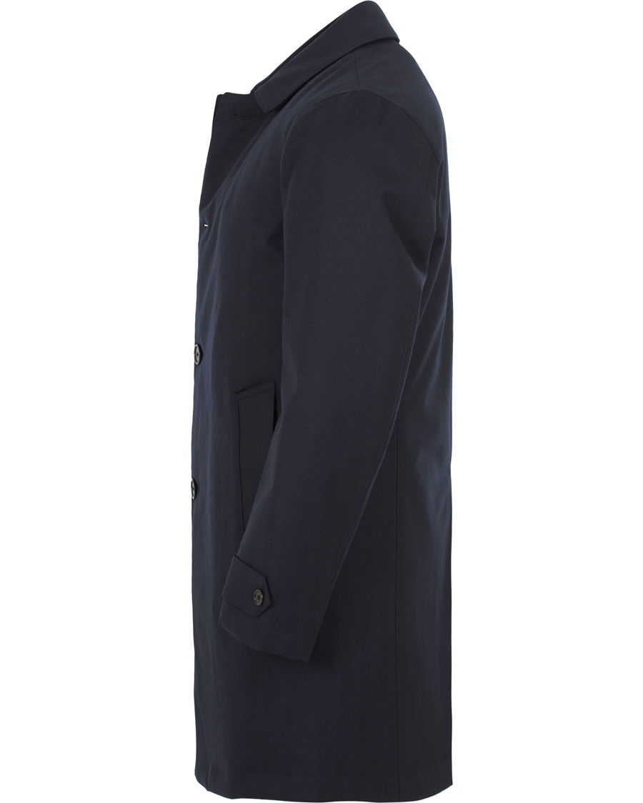 Homme | Manteaux Et Vestes | Aspesi | Herringbone Wool Coat Dark Navy