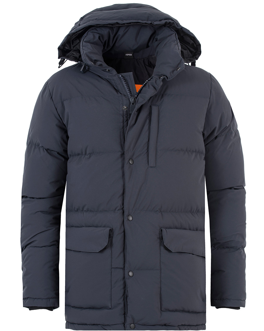 Homme | Manteaux Et Vestes | Aspesi | New Moshino Down Fill Jacket Navy