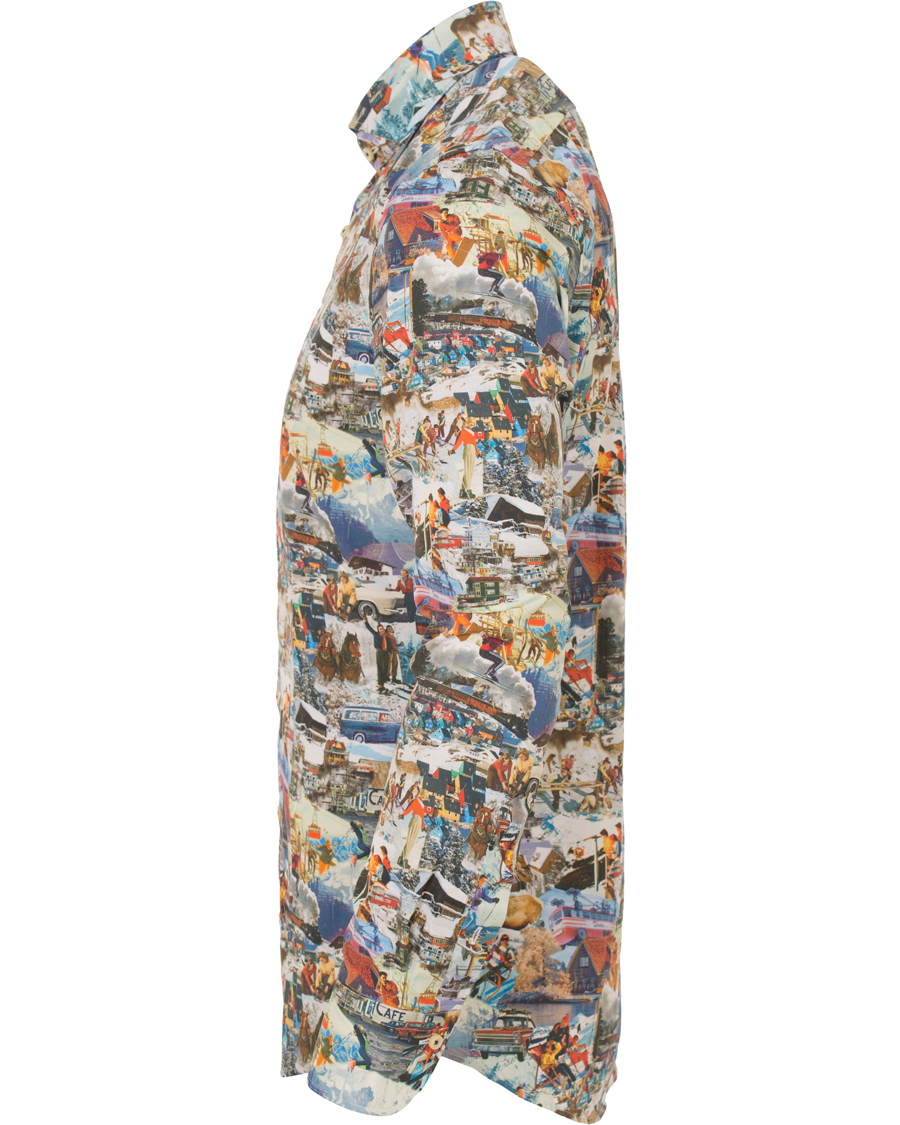 Homme | Chemises | Stenströms | Slimline Ski Print Shirt Multi