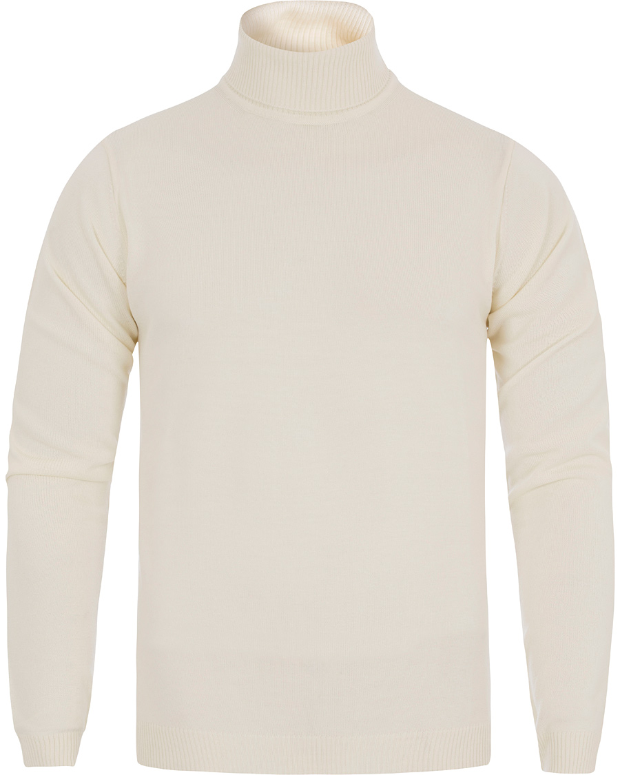 Heren | Truien | Stenströms | Roll Neck Pullover Off White