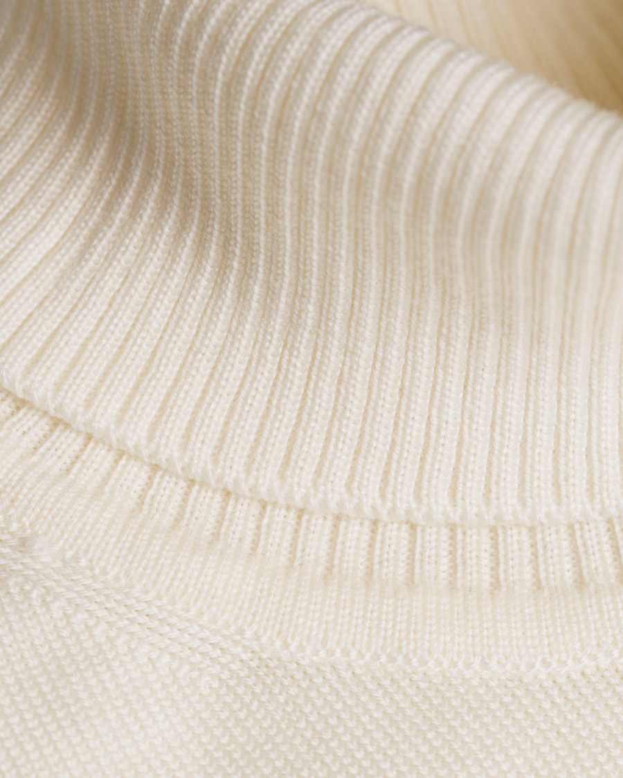 Heren | Truien | Stenströms | Roll Neck Pullover Off White