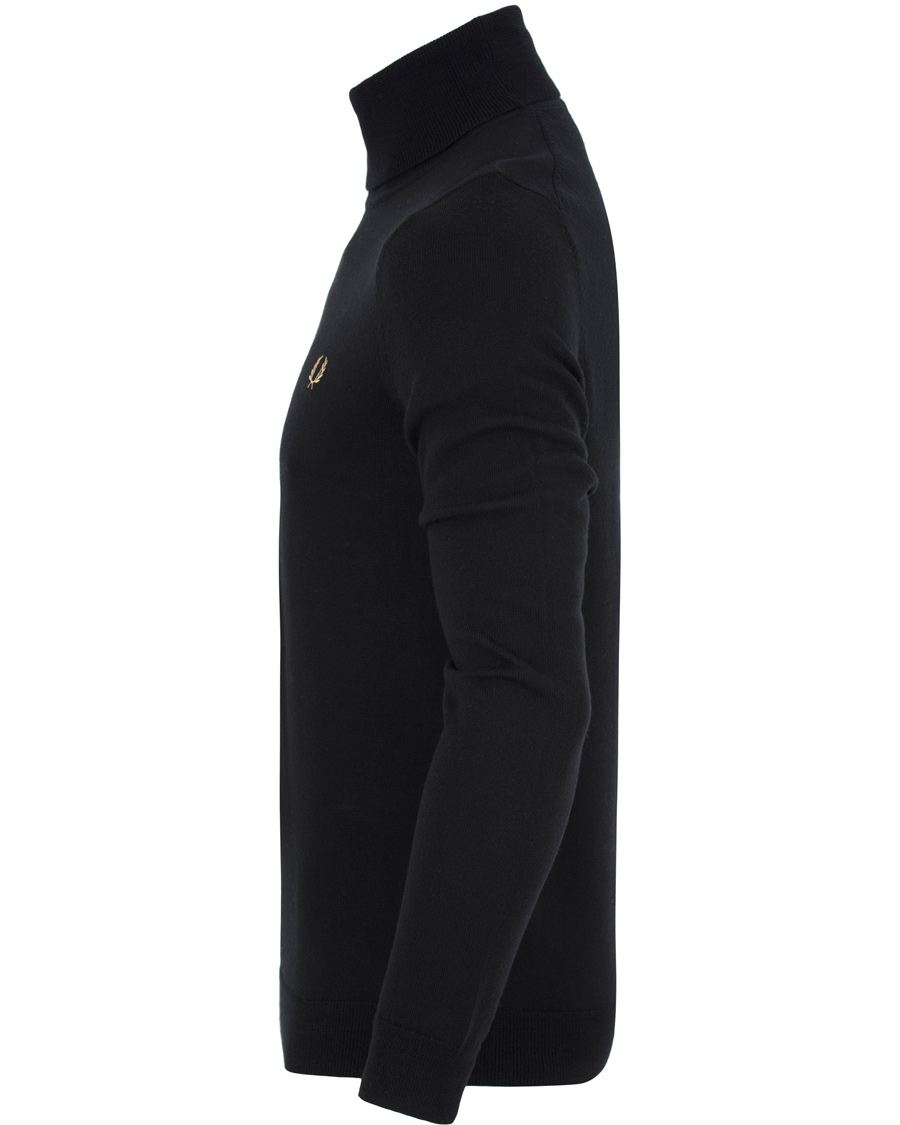 Homme | Pulls Et Tricots | Fred Perry | Merino Rollneck Sweater Black