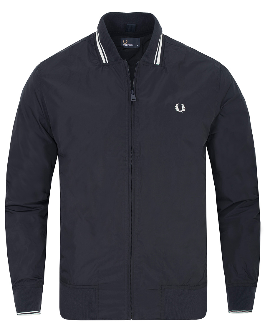 Homme | Manteaux Et Vestes | Fred Perry | Twin Tip Bomber Jacket Navy