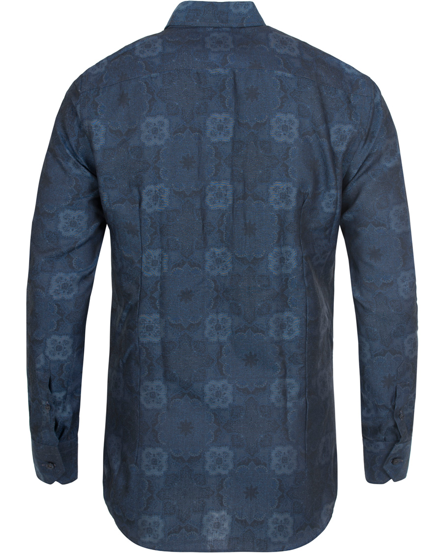 Heren | Overhemden | Etro | Slim Fit Woven Denim Shirt Navy