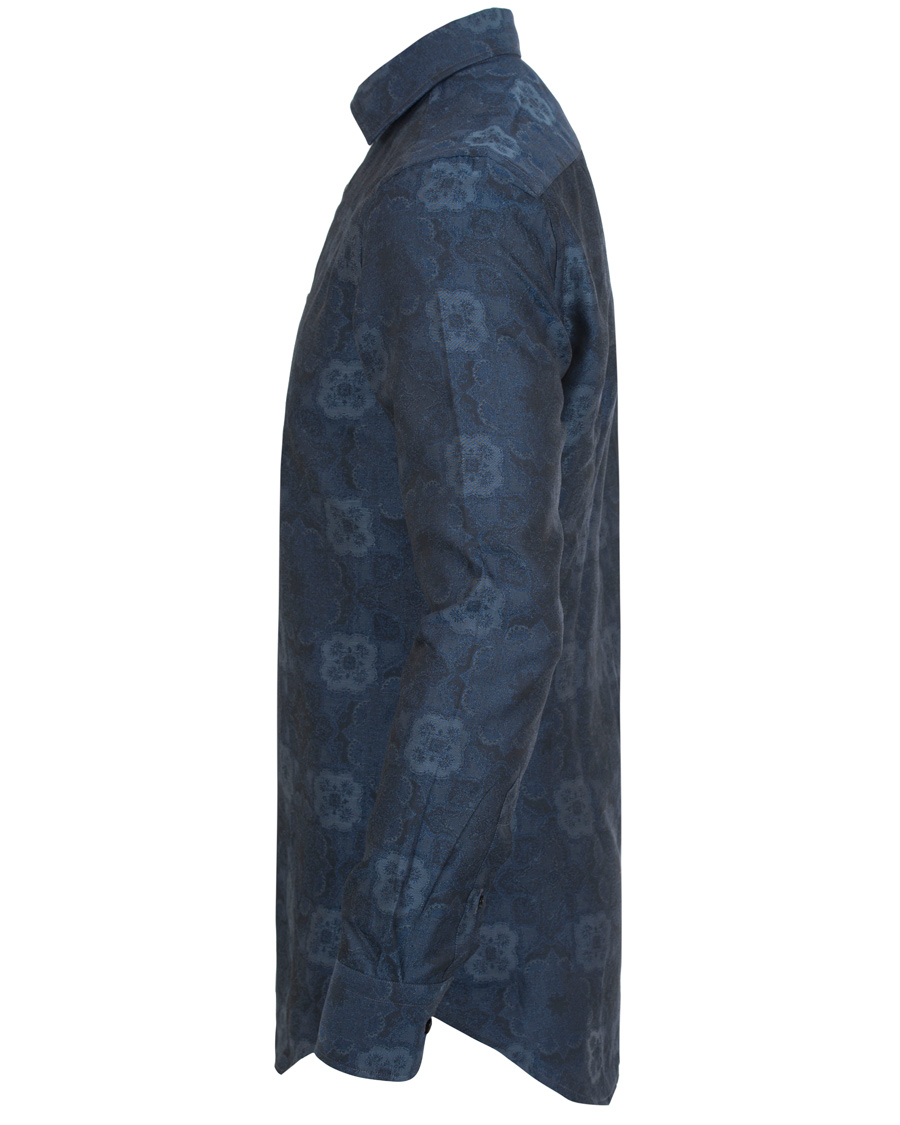 Heren | Overhemden | Etro | Slim Fit Woven Denim Shirt Navy