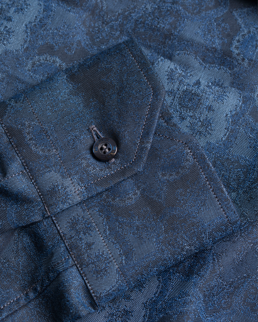Heren | Overhemden | Etro | Slim Fit Woven Denim Shirt Navy