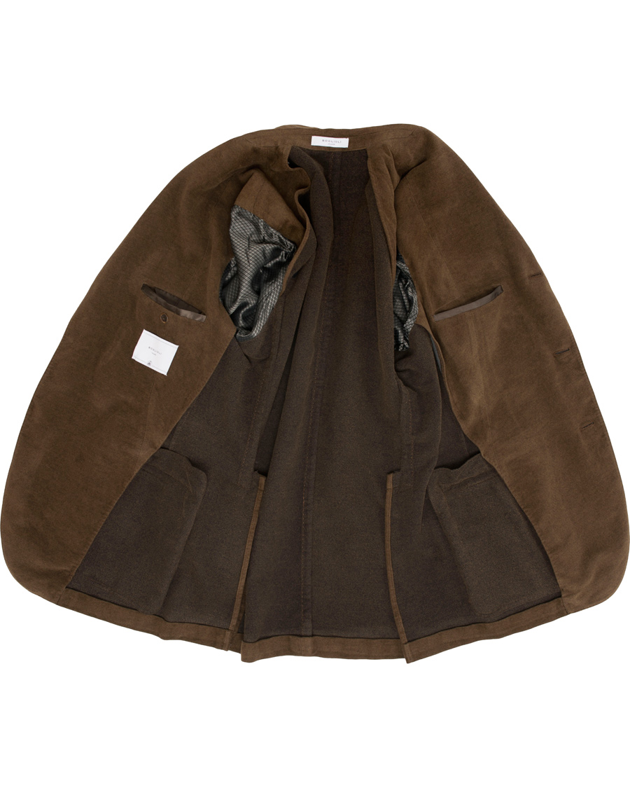 Homme | Blazers | Boglioli | Moleskin K Jacket Blazer Dark Brown