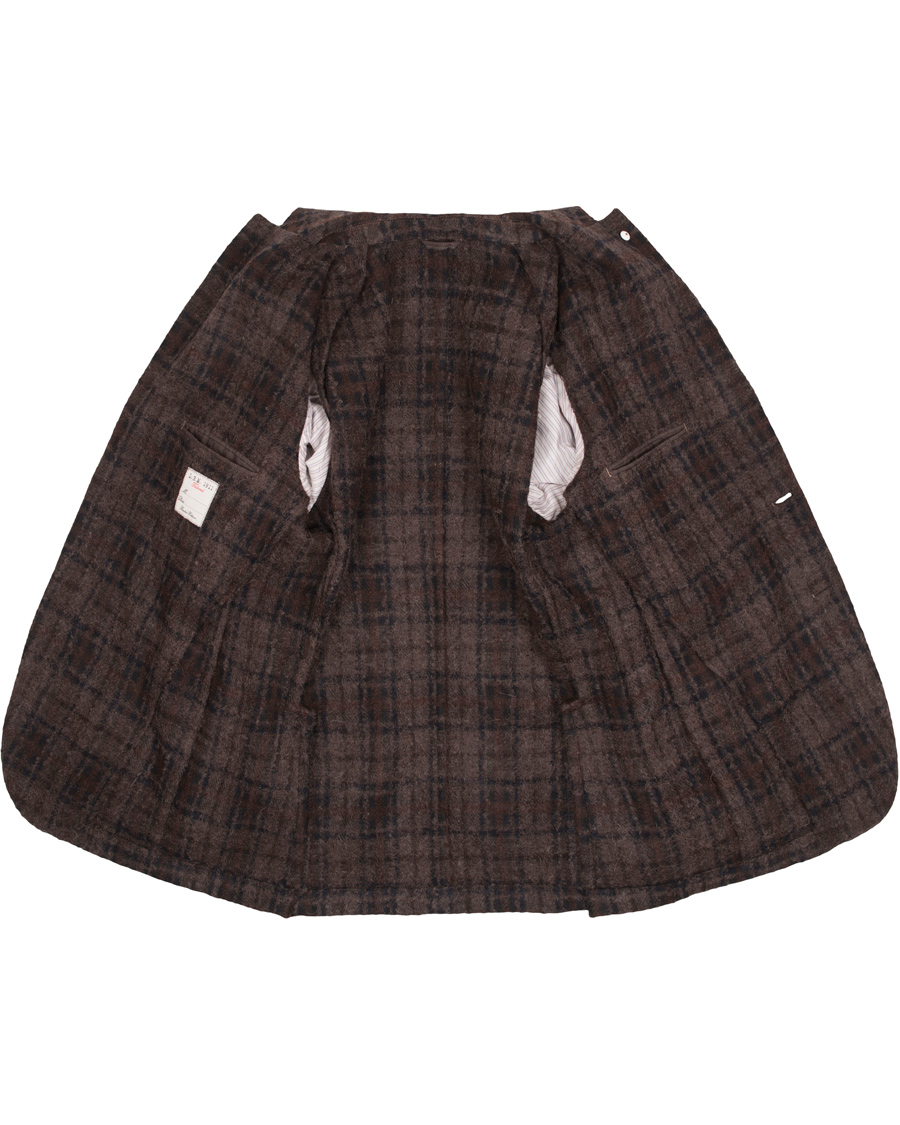 Heren | Blazers | L.B.M. 1911 | Jack Regular Wool Bouclé Check Blazer Dark Brown