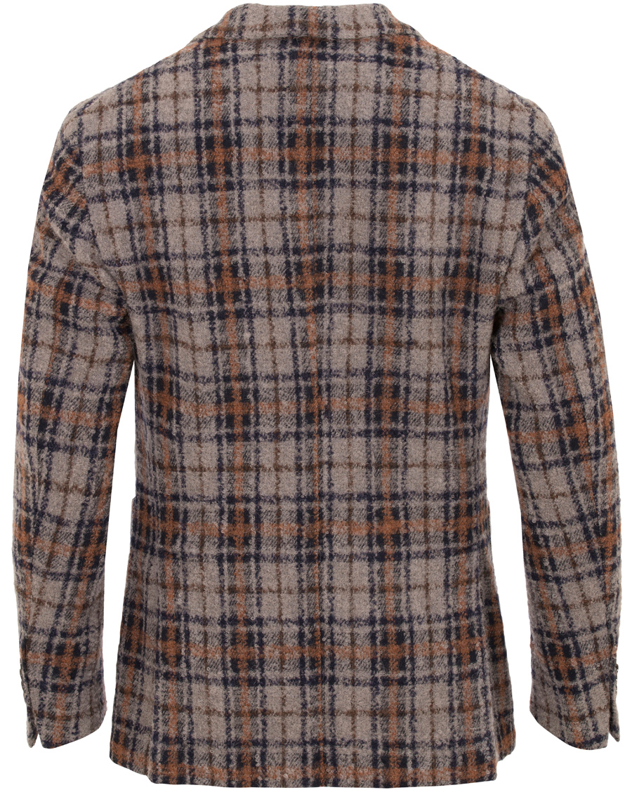 Heren | Blazers | L.B.M. 1911 | Jack Regular Wool Bouclé Check Blazer Grey
